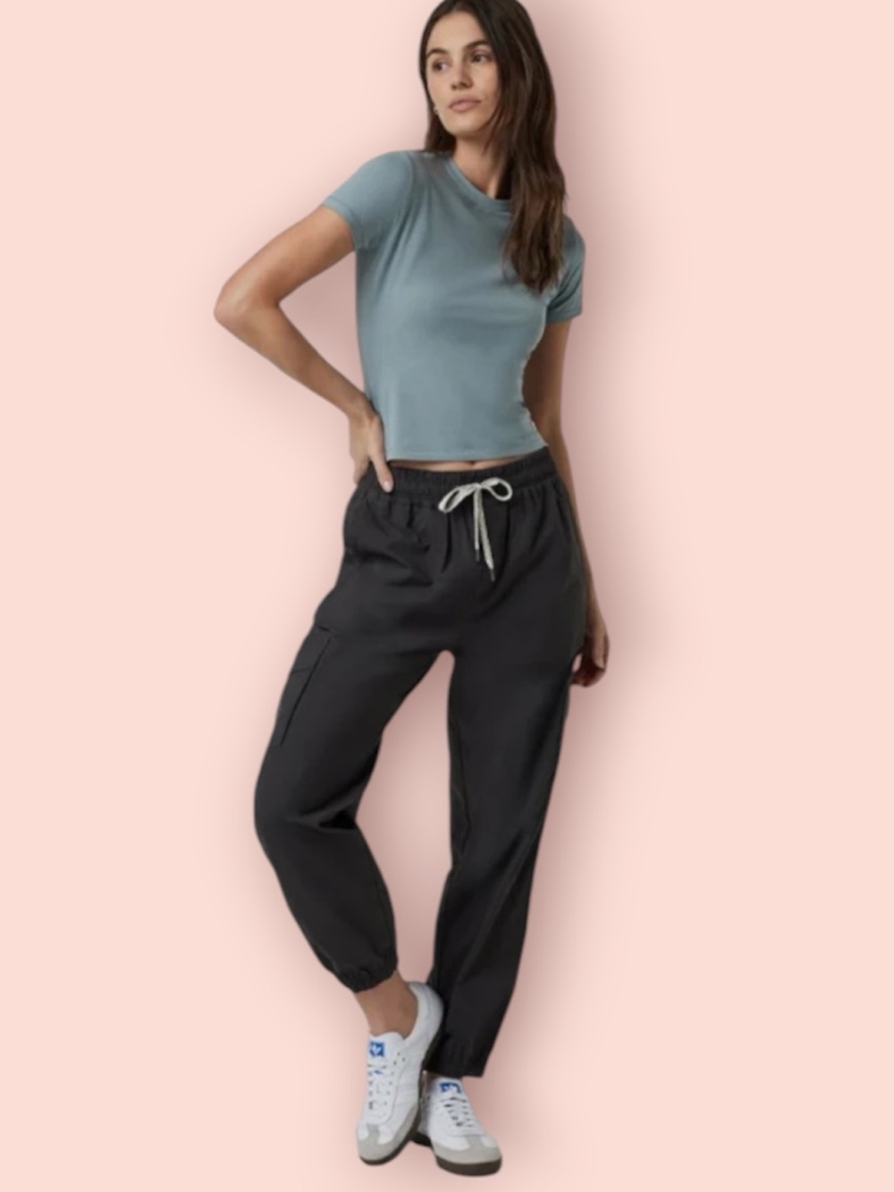 VUORI Birch Vintage Black Cargo Joggers